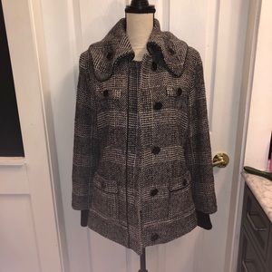 Enlightened Outerwear coat black and white L